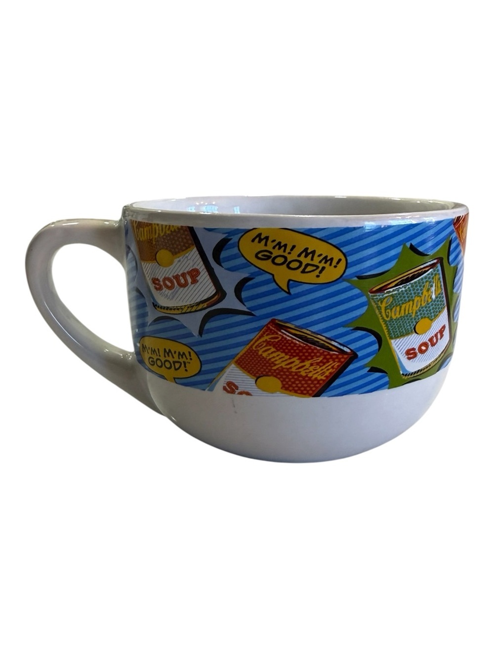 Campbell’s Pop Art Comic-Strip Andy Warhol Inspired Soup Mug Bowl